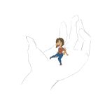 2024 5_fingers anthro bianca_(bybuckett) bottomwear brown_body brown_hair brown_scales cavemanon_studios clothing denim denim_bottomwear denim_clothing digital_drawing_(artwork) digital_media_(artwork) dinosaur fan_character female fingers grey_eyes hair hi_res jeans long_tail micro multicolored_body multicolored_scales open_mouth open_smile pants reptile scales scalie simple_background sitting smile snoot_game snout solo tail torn_bottomwear torn_clothing torn_jeans torn_pants two_tone_body two_tone_scales unknown_artist white_background