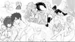  6+boys :d ahoge anger_vein angry arm_around_neck artist_request belial_(granblue_fantasy) blush cassius_(granblue_fantasy) clenched_teeth closed_eyes crossed_arms crossed_legs curtains doodles emoji english_commentary english_text falling_petals fighting food frown grabbing grabbing_another&#039;s_breast granblue_fantasy greyscale hair_between_eyes headpat height_difference highres hihazuki hood hood_down ice_cream implied_netorare jacket looking_at_viewer looking_outside lucifer_(shingeki_no_bahamut) lucilius_(granblue_fantasy) lucio_(granblue_fantasy) male_focus male_swimwear messy_hair monochrome multiple_boys multiple_views oekaki official_alternate_costume one_eye_closed open_clothes open_jacket parted_lips partially_submerged partially_undressed pectorals petals pinned poop_emoji sandalphon_(granblue_fantasy) shaded_face shiny_clothes sketch smile speech_bubble swim_ring swim_trunks tan teeth thighhighs turtleneck undercut undressing_another unfinished white_wings wings yaoi 