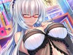  amakano_~second_season~ azarashi_soft cleavage game_cg lingerie megane piromizu see_through suzurikawa_euphrasie_ruika 