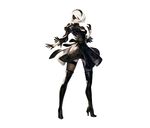  cleavage dress eyepatch heels nier_automata nopan thighhighs yoshida_akihiko 