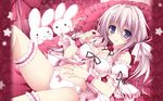  cleavage garter lingerie nanaroba_hana pantsu thighhighs wallpaper 