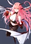  cleavage demogorgon dungeon_fighter horns kinven torn_clothes wings 