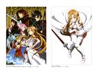  armor asuna_(sword_art_online) kawakami_tetsuya kirito lisbeth pina silica suzuki_gou sword sword_art_online thighhighs 