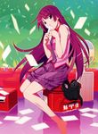  bakemonogatari nisemonogatari seifuku senjougahara_hitagi watanabe_akio wet 