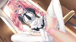  campus censored feet footjob game_cg haru_uso_-passing_memories- himeno_satsuki jpeg_artifacts maid megane pantsu penis riichu thighhighs 