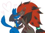  blush furry lucario pokemon zoroark 