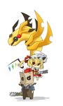  bad_id bad_pixiv_id bag bag_over_head bug chainsaw chibi crossover dr._salvador eiri_(eirri) flandre_scarlet fusion gen_1_pokemon gen_4_pokemon giratina hair_ribbon hat highres insect paper_bag pikachu pokemon pokemon_(creature) pokemon_(game) pokemon_dppt resident_evil resident_evil_4 ribbon side_ponytail touhou wings 