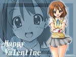  bad_id bad_pixiv_id brown_eyes brown_hair gift happy_valentine hirasawa_yui holding holding_gift incoming_gift k-on! nightmare77zx school_uniform solo sweater_vest valentine zoom_layer 