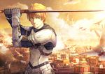  aoiakamaou armor fate/prototype fate/stay_night saber_(fate/prototype) sword 
