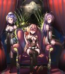  asuramaru chess_belle cleavage dress heels hk_(artist) krul_tepes no_bra owari_no_seraph pantyhose pointy_ears thighhighs 