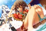  amy_(gargantia) feet grace_(gargantia) hisuitei izumi_tsubasu ledo suisei_no_gargantia wet 