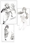  bodysuit bottomless brave_(gundam) breasts chinadress feldt_grace fool&#039;s_art_gallery gundam gundam_00 gundam_00:_a_wakening_of_the_trailblazer homare mecha monochrome neferu_naguib nipples no_bra nopan open_shirt pubic_hair thighhighs uniform wang_liu_mei 