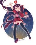  curtain horns japanese_clothes tagme thighhighs 