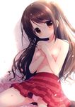  breast_hold cameltoe miyasaka_nako nipples pantsu pussy_juice shimamura_uzuki the_idolm@ster the_idolm@ster_cinderella_girls topless 