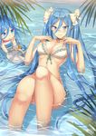  aoki_hagane_no_arpeggio bikini cleavage luzi megane swimsuits takao_(aoki_hagane_no_arpeggio) wet 