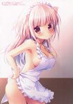  erect_nipples maid miyasaka_nako naked naked_apron no_bra nopan 