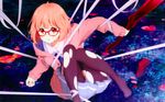  bondage fujita_haruka kuriyama_mirai kyoukai_no_kanata megane overfiltered pantyhose seifuku sweater sword torn_clothes 