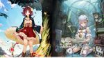  atelier_sophie dress gust_(company) noco pantsu plachta sophie_neuenmuller stockings thighhighs wallpaper weapon yuugen 