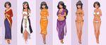  asian_clothes beli_lapran bikini bra character_design cleavage feet heels hunie_pop ninamo pantsu swimsuits 