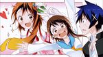  endcard ichijou_raku magical_p&acirc;tissier_kosaki-chan nisekoi onodera_kosaki seifuku tsutsui_taishi 