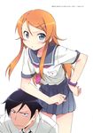  kanzaki_hiro kousaka_kirino kousaka_kyousuke ore_no_imouto_ga_konnani_kawaii_wake_ga_nai seifuku 