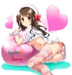  ass bra pantsu paopao see_through shimamura_uzuki shimapan the_idolm@ster the_idolm@ster_cinderella_girls thighhighs underboob wet wet_clothes 