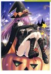  cleavage dress halloween kimizuka_aoi no_bra pantsu witch 