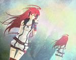  ahoge android belt caprico clone headphones long_hair red_eyes red_hair robot_joints sf-a2_miki vocaloid wrist_cuffs 