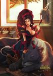  cleavage dress league_of_legends maid nidalee pantyhose tnwjd2tkfkd weapon 