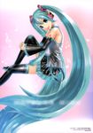  hatsune_miku kei tattoo thighhighs vocaloid 