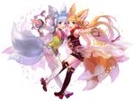  animal_ears heels kitsune lolita_fashion russel_(yumeriku) shingeki_no_bahamut tail thighhighs wa_lolita 