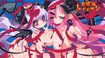  asmedia_(makai_shin_trillion) ass compile_heart cream devil horns lucie_(makai_shin_trillion) makai_shin_trillion naked_ribbon pointy_ears symmetrical_docking tail wallpaper wings zankuro 