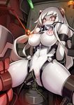  airfield_hime bondage horns iorlvm kantai_collection lactation naked nipples pussy pussy_juice 