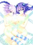  censored choujigen_game_neptune naked neptune purple_heart thighhighs transparent_png tsunako 