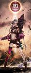  bandaid bikini_top cleavage dutomaster gun jinx league_of_legends thighhighs 