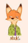  anthro canid canine clothed clothing disney drapzootopia fox fur hi_res male mammal nick_wilde simple_background text white_background zootopia 