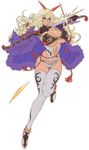  bikini_armor cleavage itou_ittousai oda_non sengoku_bushouki_muramasa sword thighhighs underboob 