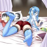  aoki_hagane_no_arpeggio ass buruma chihaya_gunzou feet jishou_roukyuu kirishima_(aoki_hagane_no_arpeggio) takao_(aoki_hagane_no_arpeggio) thighhighs yotarou_(aoki_hagane_no_arpeggio) 