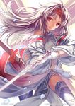  konno_yuuki pointy_ears sword sword_art_online thighhighs 