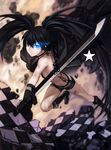  bikini_top black_rock_shooter black_rock_shooter_(character) heels rff sword vocaloid 