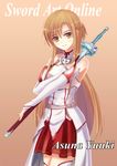  asuna_(sword_art_online) dance_of_eternity dress gun_gale_online sword sword_art_online thighhighs 