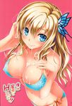  bikini boku_wa_tomodachi_ga_sukunai cleavage cum erect_nipples kashiwazaki_sena kikurage swimsuits 