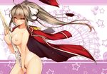  amagi_brilliant_park dean eyepatch gun naked_cape nipples pubic_hair sento_isuzu 