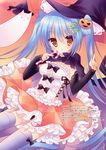  animal_ears dress halloween nekomimi sumii tail thighhighs witch 