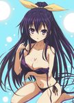  bikini breast_hold cleavage date_a_live swimsuits tagme undressing yatogami_tooka 