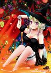  cleavage cream dress garter pointy_ears ragho_no_erika witch 