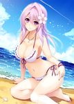  bikini cleavage cu-no hisen_kaede swimsuits yayoi_sakura 