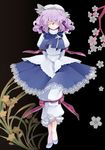  arms_behind_back closed_eyes highres letty_whiterock purple_hair shino_satoru solo touhou 