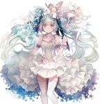  dress hatsune_miku mukimuki_mayuge thighhighs vocaloid 