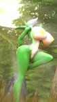  2019 3d_(artwork) anthro big_breasts breasts crocwife digital_media_(artwork) female lizard nintendo nipples nude pok&eacute;mon pok&eacute;mon_(species) pok&eacute;morph pussy red_eyes reptile scalie serpentine serperior solo video_games 
